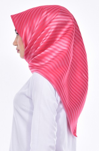 Striped Taffeta Scarf 901310-04 Pink 04