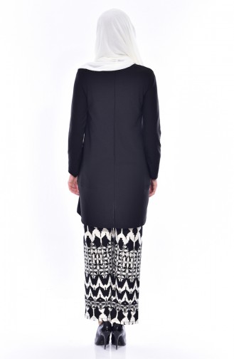 Ensemble Deux Pieces tunique Pantalon 3887-03 Noir 3887-03
