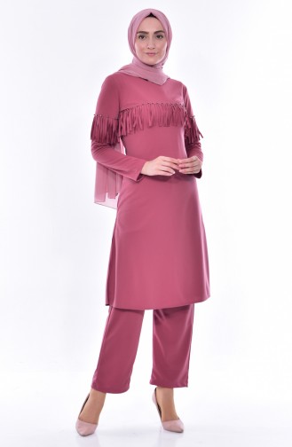 Tunik Pantolon İkili Takım 4467-05 Gül Kurusu 4467-05