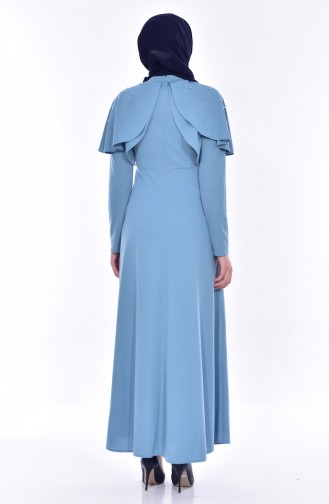 Blue Hijab Dress 0555-04