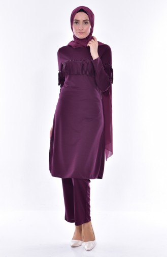 Tunic Pants Binary Suit 4467-04 Plum 4467-04