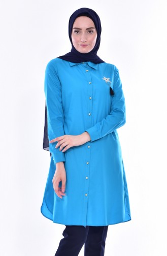 Brooch Tunic 6006-04 Turquoise 6006-04