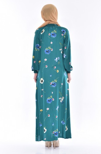 Green Hijab Dress 0212-01