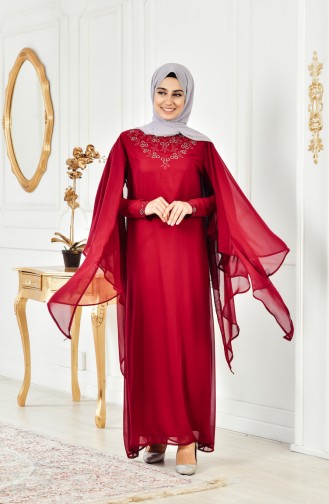 Habillé Hijab Bordeaux 3011-04