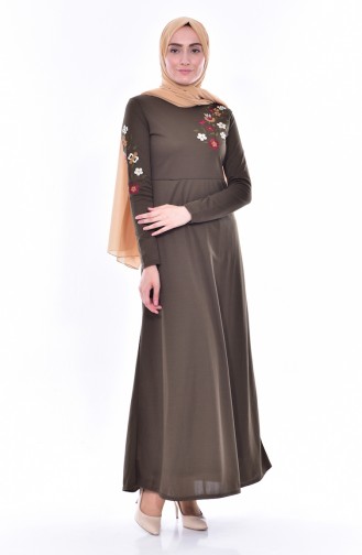 Khaki Hijab Dress 2005-06