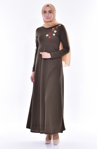 Khaki Hijab Dress 2005-06