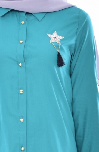 Brooch Tunic 6006-05 Green 6006-05