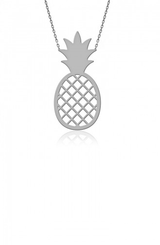 Collier Argent Ananas Simple 60019