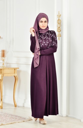 Dilber  Umre Dress 6090-03 Plum 6090-03