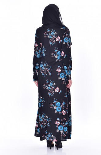 Turquoise Hijab Dress 0187-01