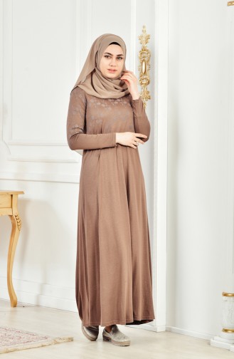 Mink Hijab Dress 6090-05