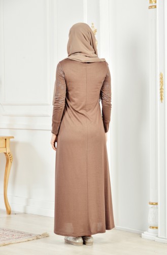 Mink Hijab Dress 6090-05