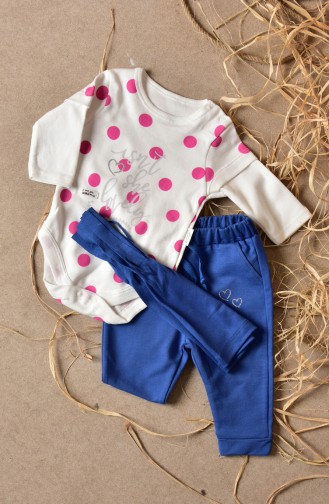 Navy Blue Baby and Children`s Set 7319-01