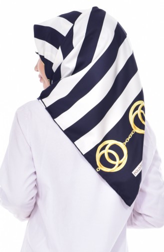 Navy Blue Scarf 06