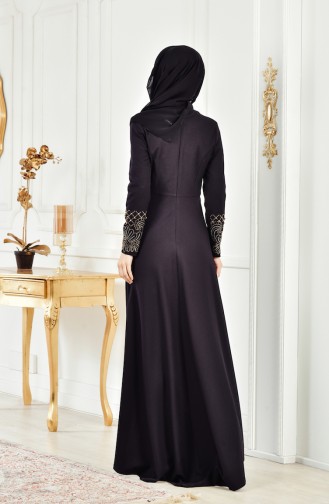 Black Hijab Evening Dress 2007-06