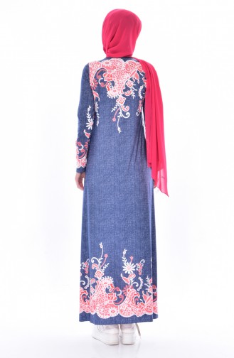 فستان أحمر كلاريت 6098-03