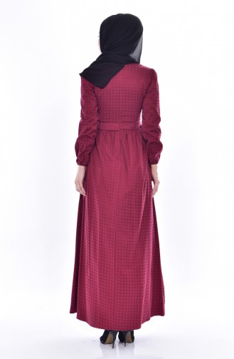 Brooch Dress 9712-02 Bordeaux 9712-02