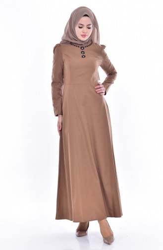 Robe Hijab Camel 7191-06