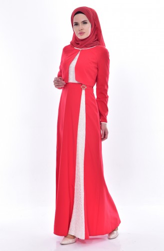 Allerli Elbise 2248-05 Kırmızı 2248-05