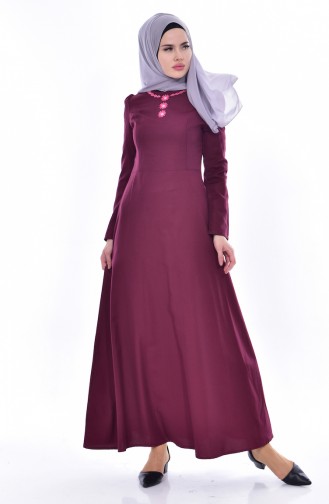Robe Hijab Plum 7191-09