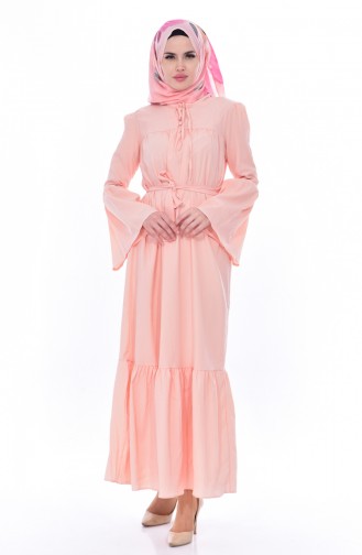Pink Hijab Dress 8033-12