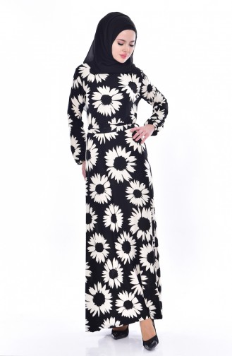 Black Hijab Dress 0265A-01