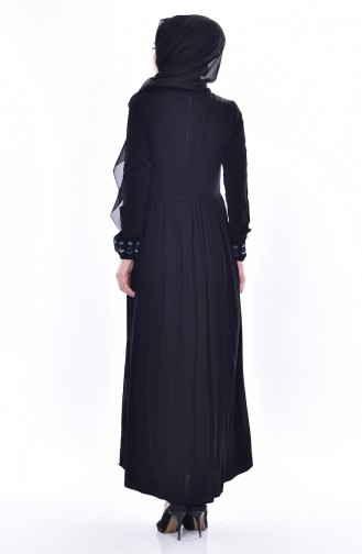 Black Hijab Dress 3637-04