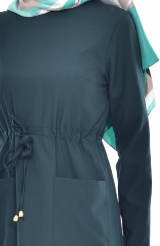 فستان أخضر زمردي 4414-03
