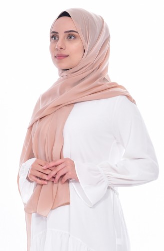 Plain Chiffon Shawl 70072-02 Light Salmon 02