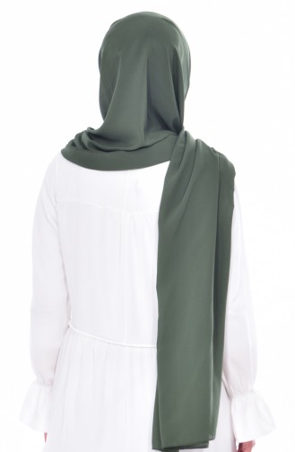 Düz Şifon Şal 70072-18 Haki 18