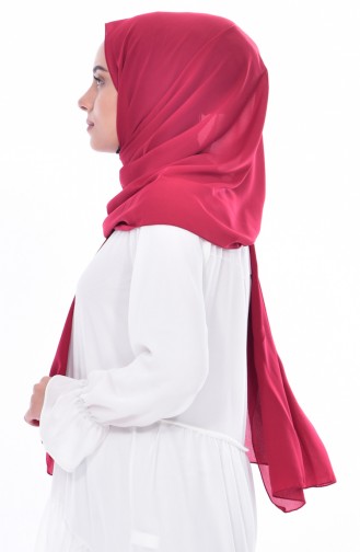 Plain Chiffon Shawl 70072-09 Dark Red 09