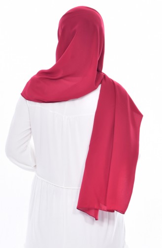 Plain Chiffon Shawl 70072-09 Dark Red 09