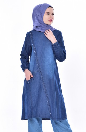 Pearls Jeans Tunic 4005-02 Dark Blue 4005-02