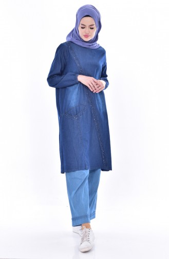 Pearls Jeans Tunic 4005-02 Dark Blue 4005-02