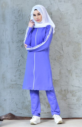 Zippered Tracksuit Suit 18090-10 Lilac 18090-10