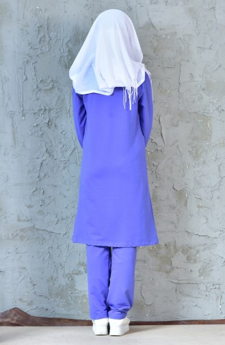 Zippered Tracksuit Suit 18090-10 Lilac 18090-10