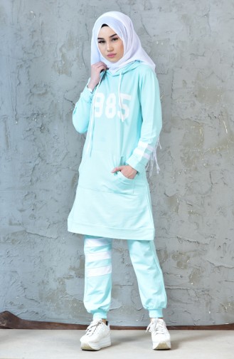 Printed Tracksuit  18051-15 Mint Green 18051-15