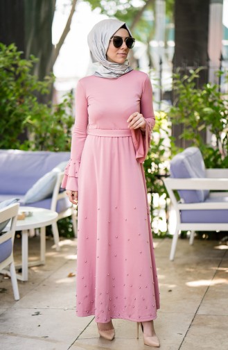 Robe Hijab Poudre 4093-03