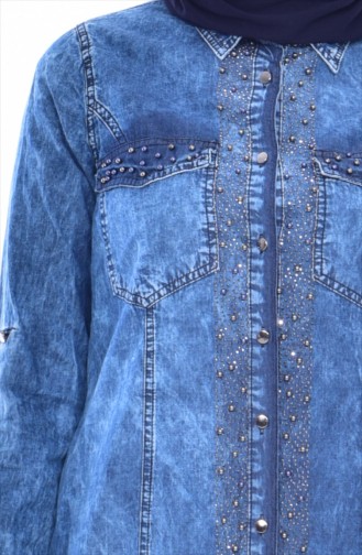Pearls Jeans Tunic 4006-01 Dark Blue 4006-01