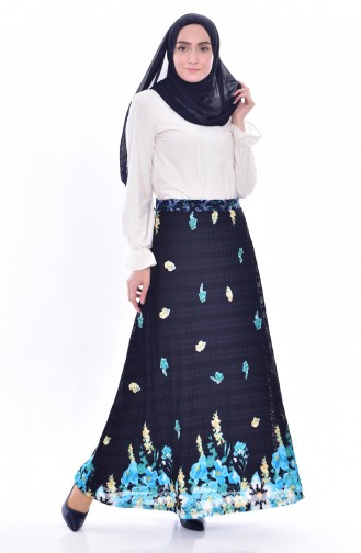 Navy Blue Rok 2068A-01