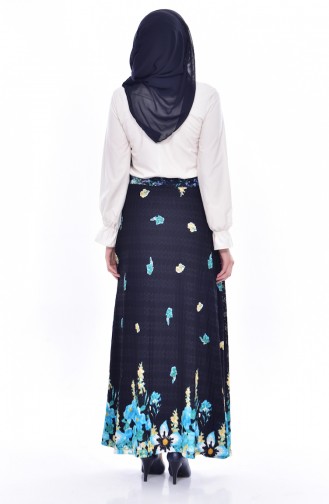 Navy Blue Rok 2068A-01