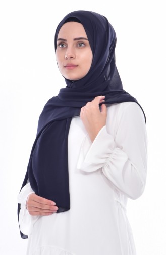 شال شيفون 24529-01 لون كحلي 01