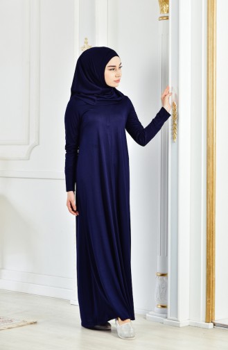Robe Hijab Bleu Marine 6095-04