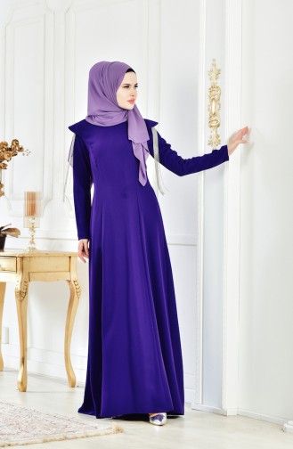 Habillé Hijab Pourpre 1040-03