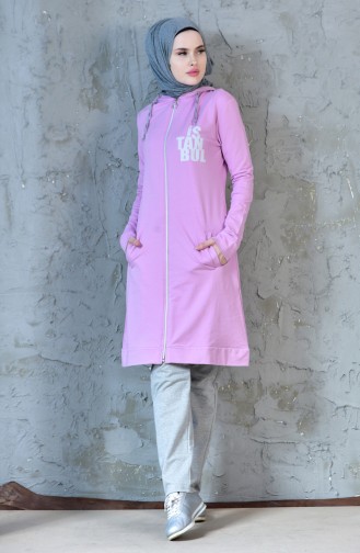 Zippered Tracksuit Suit 18010-19 Pink 18010-19