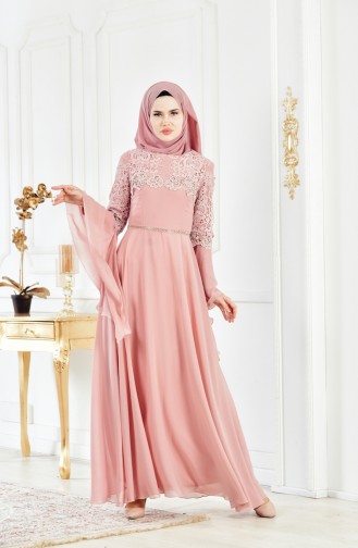 Powder Hijab Dress 52695-05