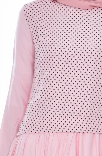 Suite- Looking Polka Dot Dress 2969-03 Powder 2969-03