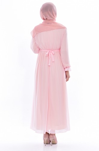 Powder Hijab Dress 4154-02