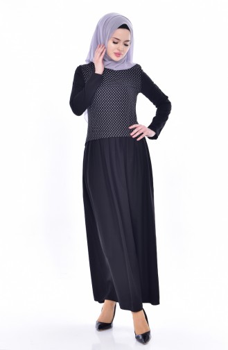 Black Hijab Dress 2969-01