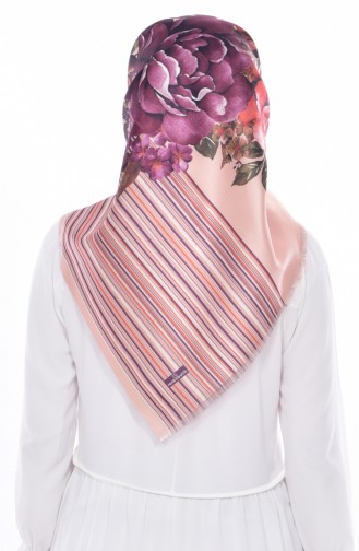 Digital Printed Taffeta Scarf 95193-07 Salmon 95193-07